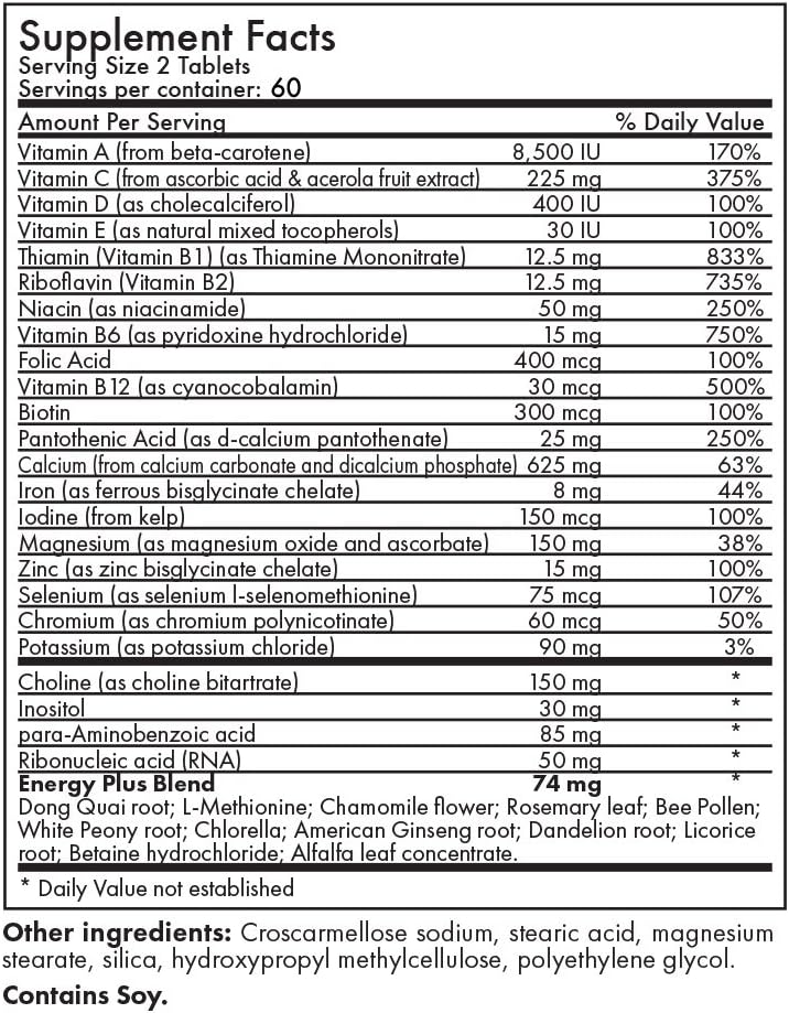 Futurebiotics Energy Plus Multi Vitamin for Women, 120 Tablets - görsel 2