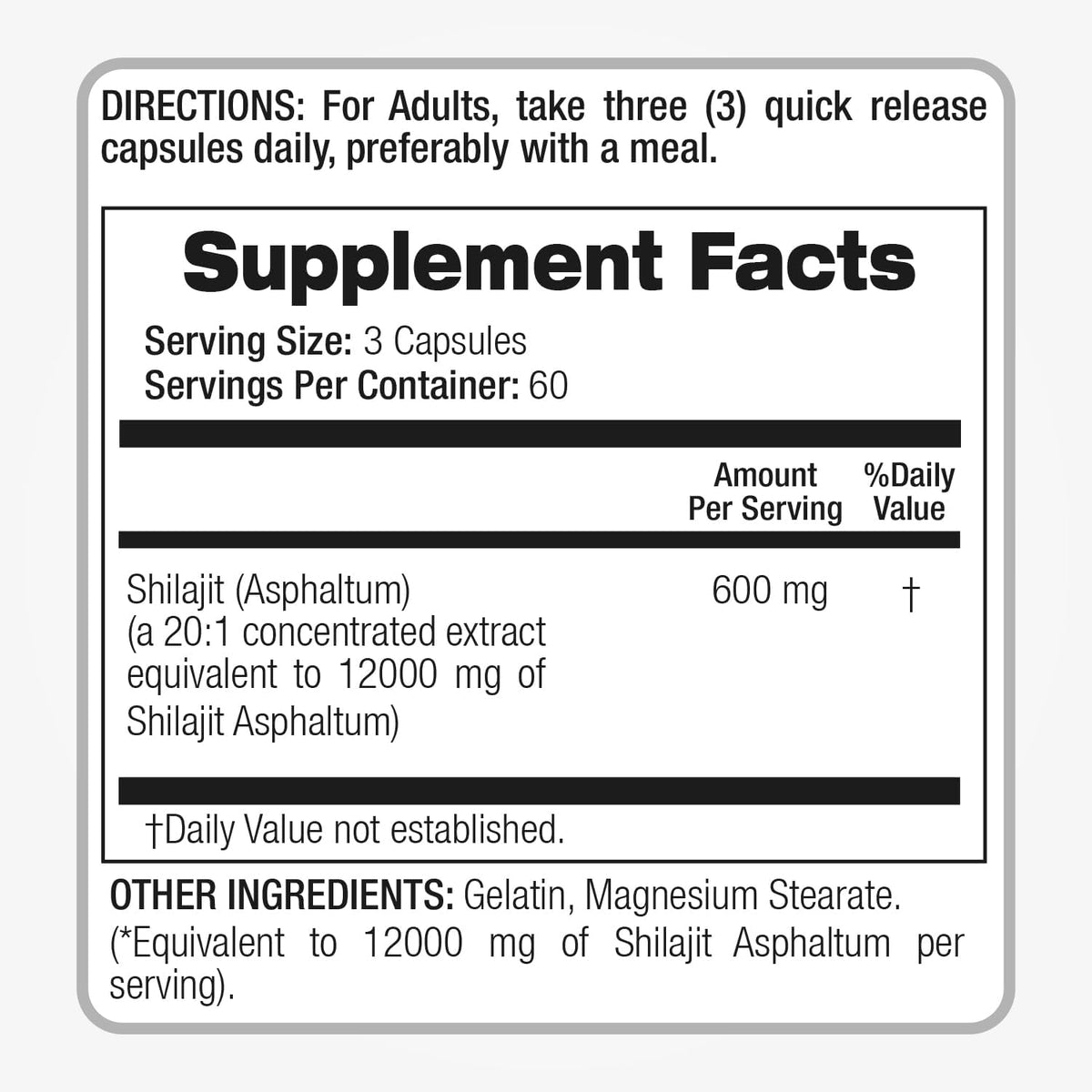 FITO MEDIC'S Lab Shilajit Capsules, 180 Count - görsel 4