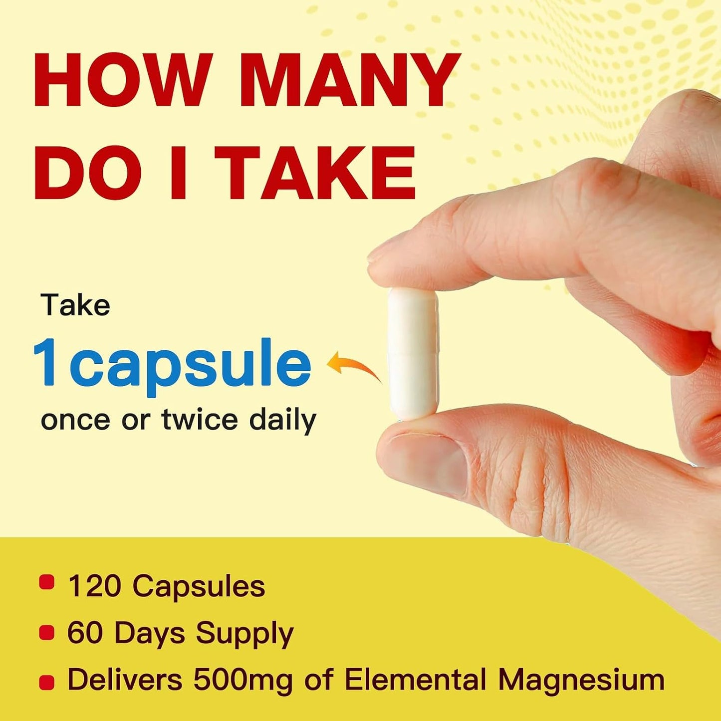 ZEBORA 10-in-1 Magnesium Complex Food Supplement - 500mg Magnesium Glycinate, Citrate & Malate with Vitamin D3 & Zinc - 120 Capsules - görsel 7