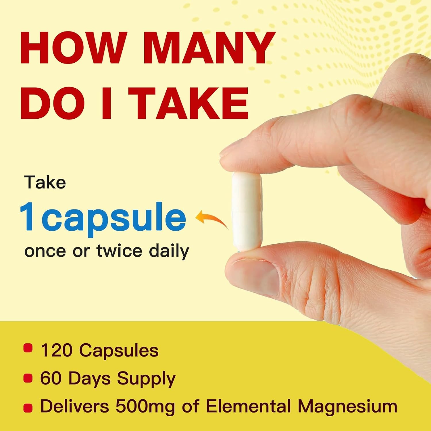 ZEBORA 10-in-1 Magnesium Complex Food Supplement - 500mg Magnesium Glycinate, Citrate & Malate with Vitamin D3 & Zinc - 120 Capsules - görsel 7