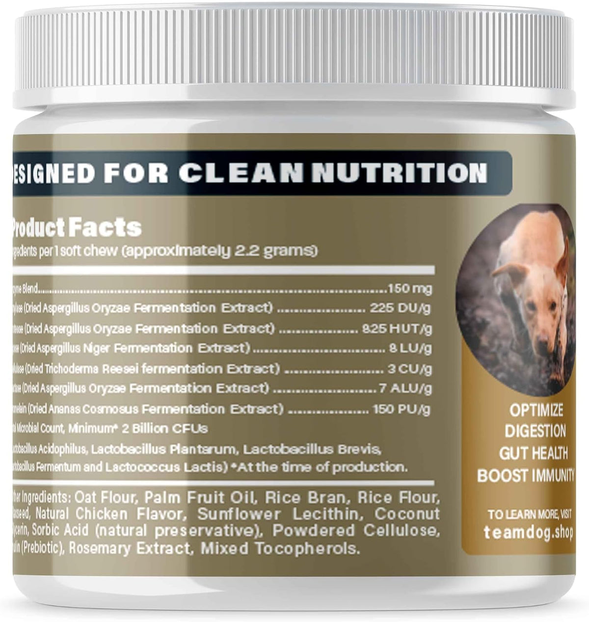 TEAM DOG Probiotic Chews for Dogs | Digestive Enzymes & Probiotics for Gut Health, Skin Support, and Sensitive Stomachs | 120 Chews - görsel 9