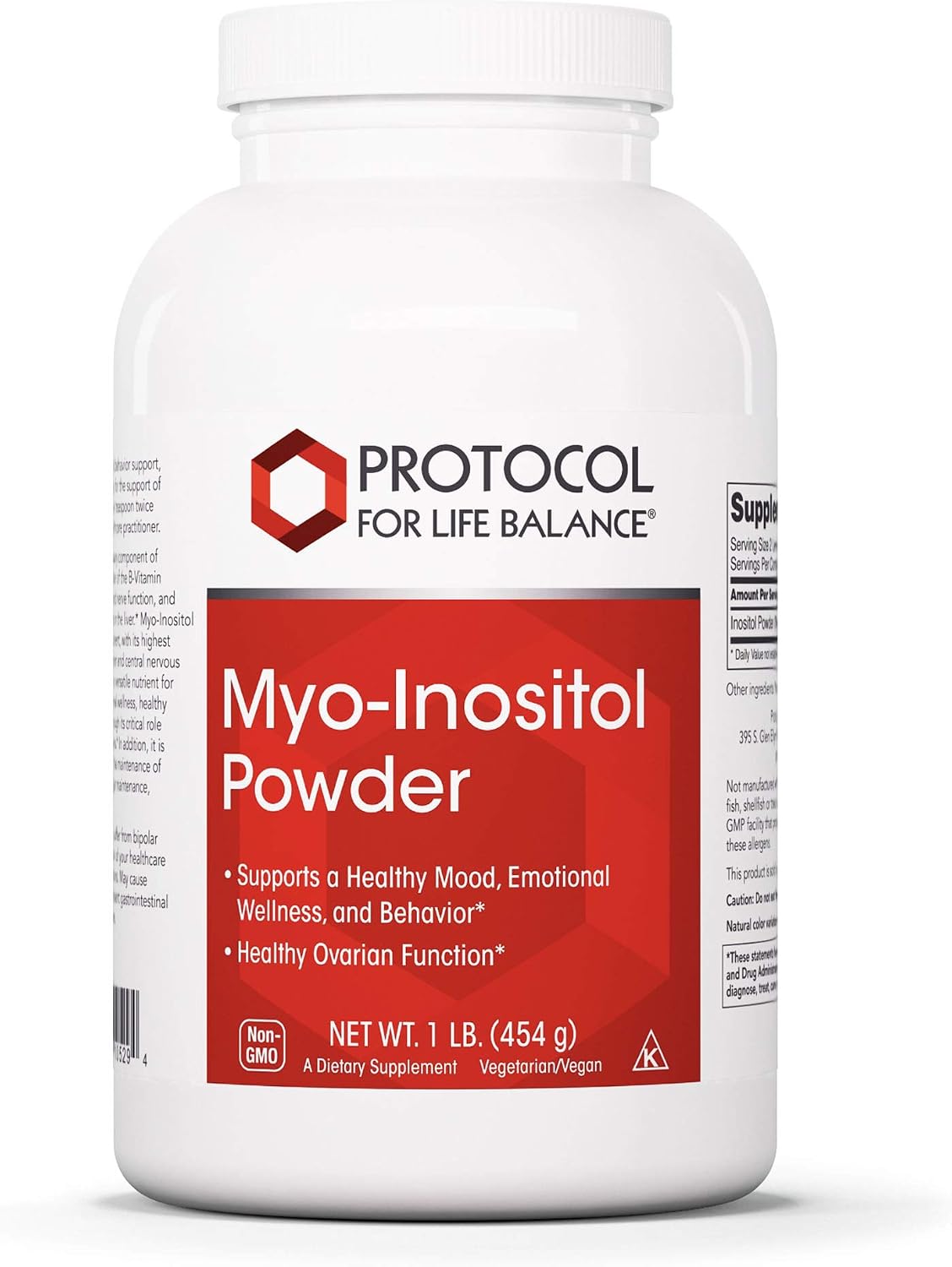 Protocol For Life Balance Myo-Inositol Powder, 454 g (1 lb) - görsel 1
