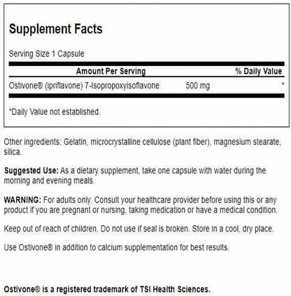 Swanson High Potency Ostivone 500 mg, 60 Capsules