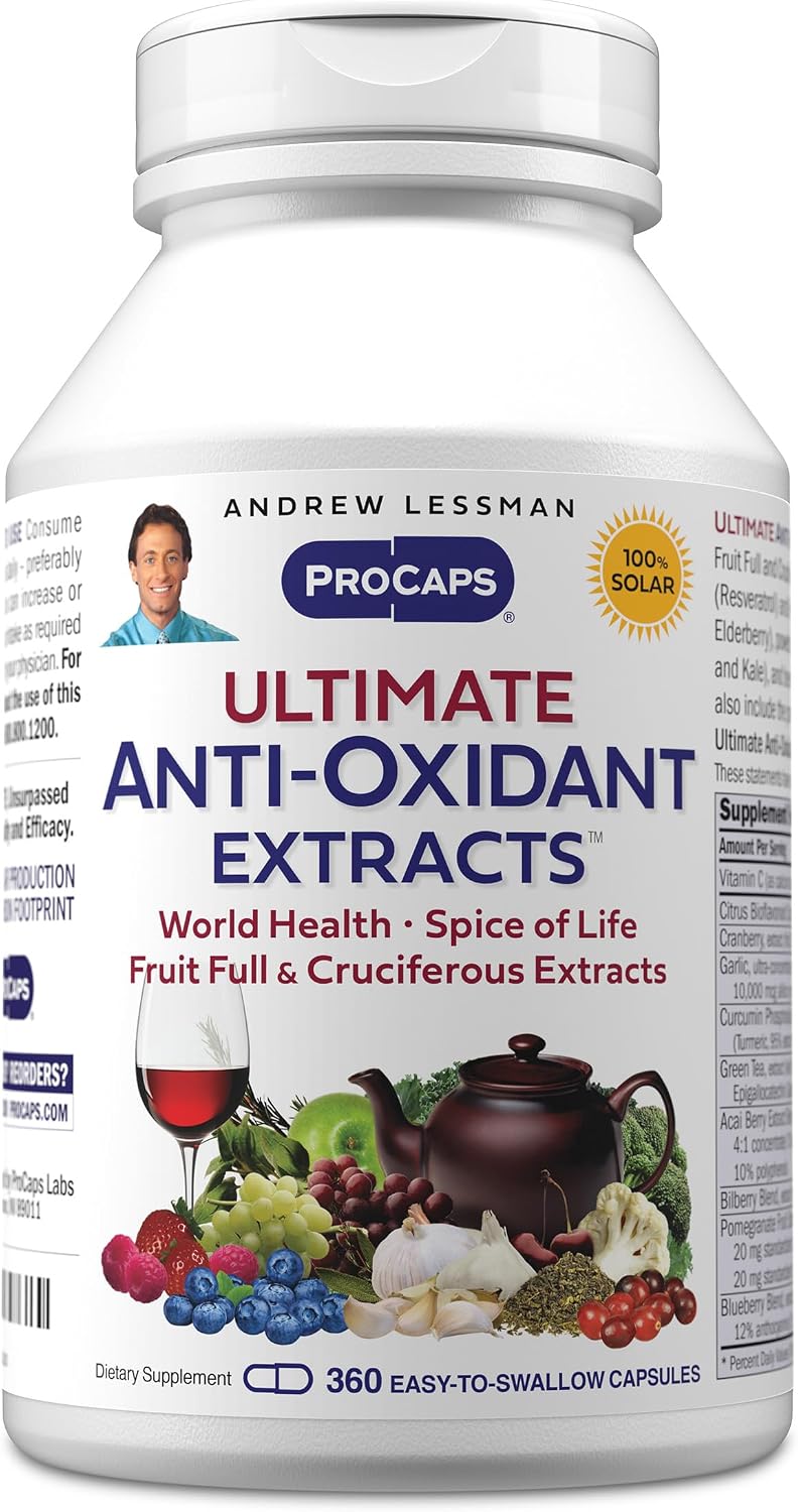 ANDREW LESSMAN Ultimate Anti-Oxidant Extracts - 180 Capsules - görsel 10