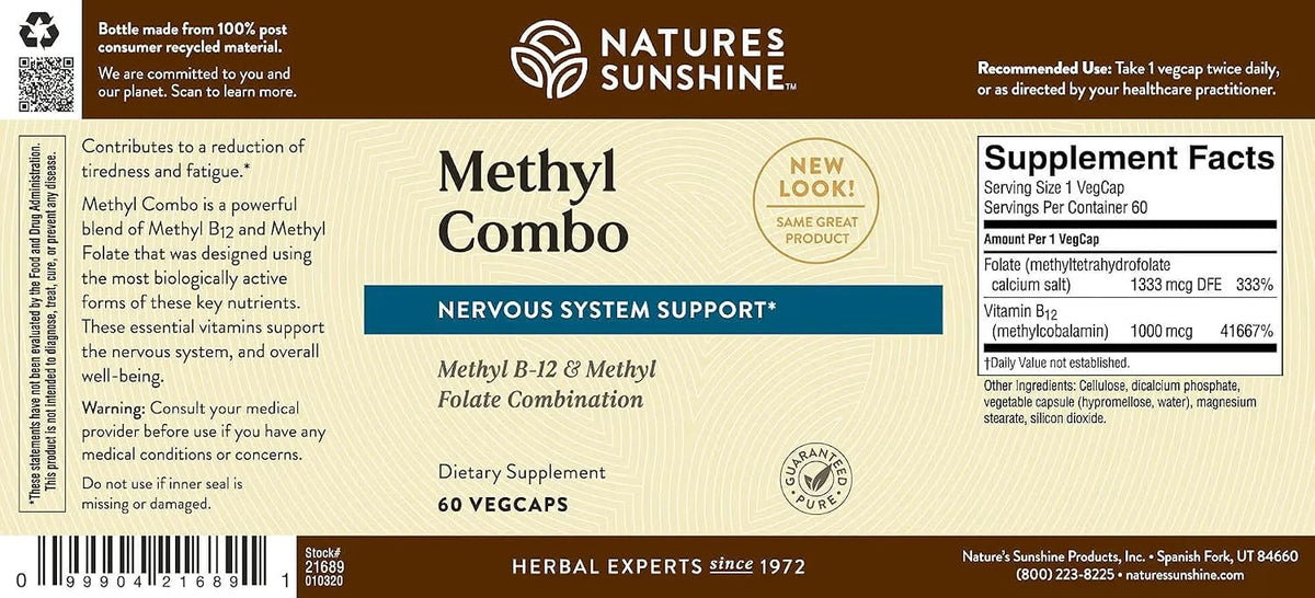 Nature's Sunshine Methyl Combo – 60 Capsules - görsel 4