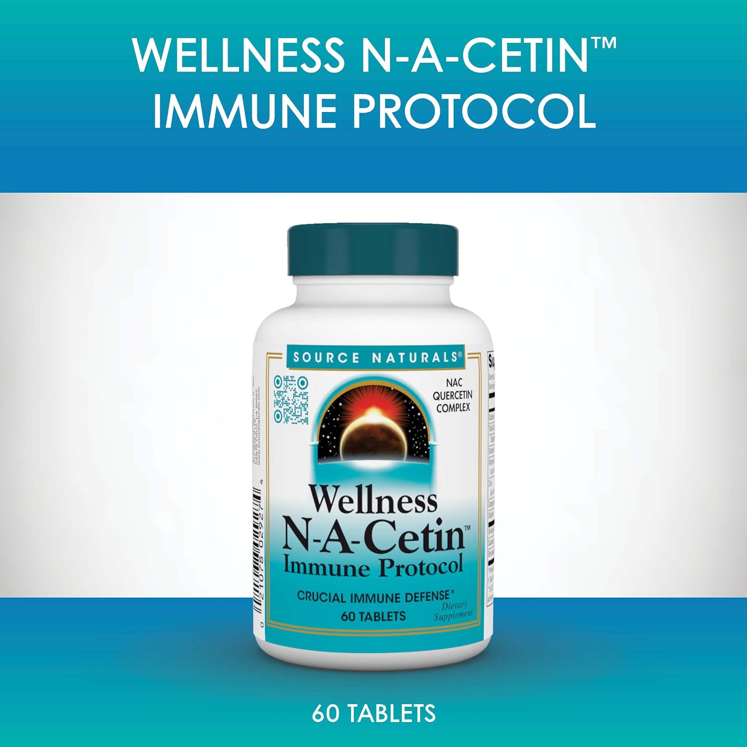 Source Naturals Wellness N-A-Cetin Immune Protocol, Crucial Immune Defence* - 60 Tablets - görsel 5