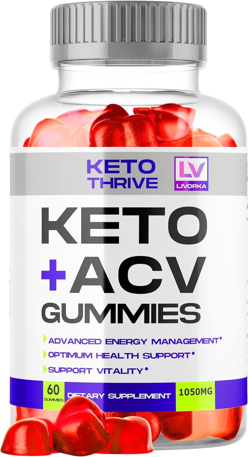 1 Pack - Keto Thrive ACV Gummies, Thrive Keto, Keto Thrive Gummies, Thrive Keto Gummies Apple Cider Vinegar Gummies 1050mg, 60 Gummies Per Bottle for 30 Days - görsel 1