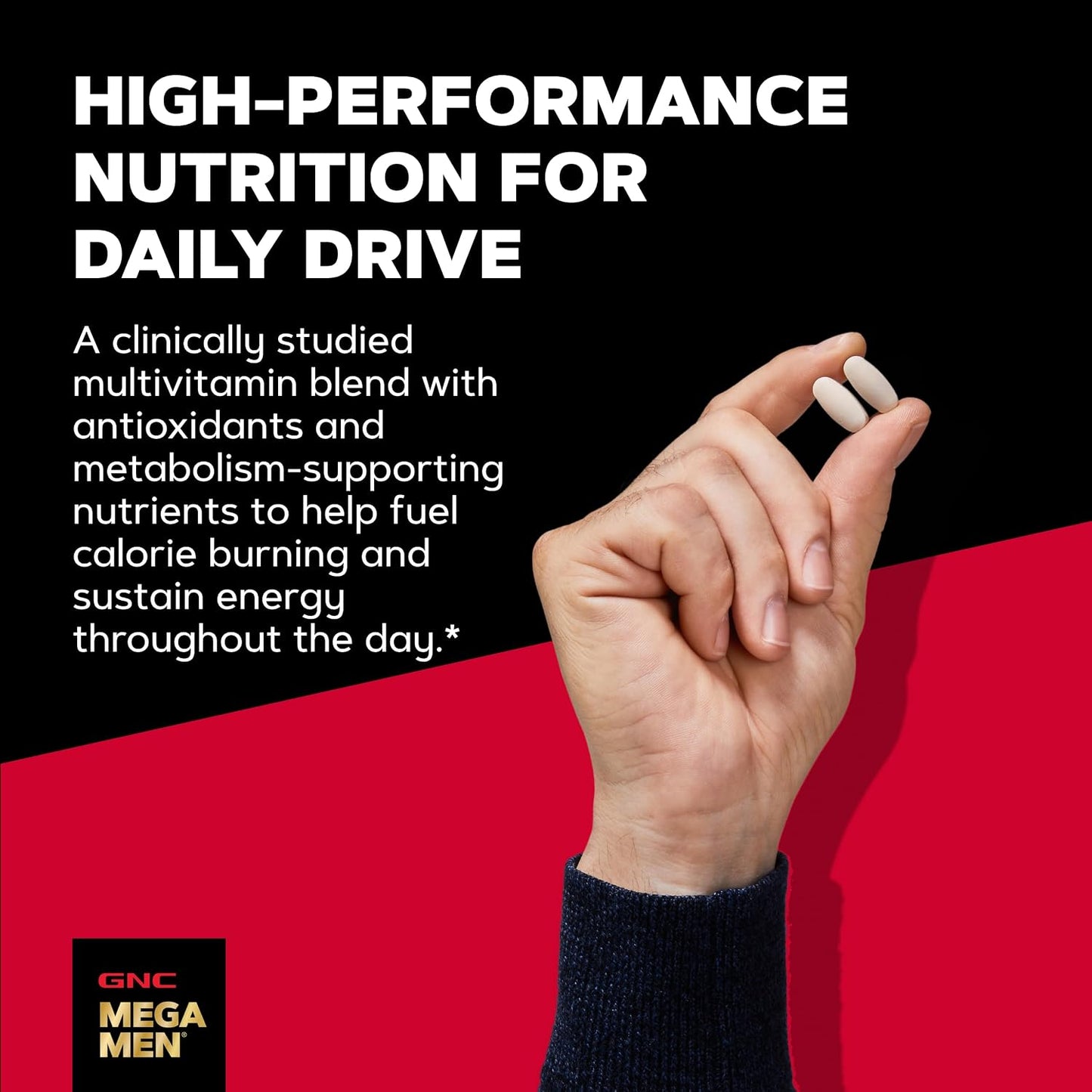GNC Mega Men Energy & Metabolism Multivitamin for Men | 90 Tablets - görsel 4