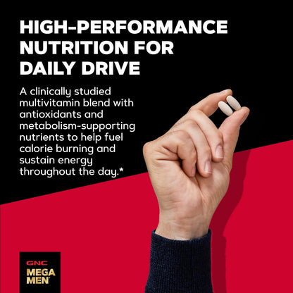 GNC Mega Men Energy & Metabolism Multivitamin for Men | 90 Tablets