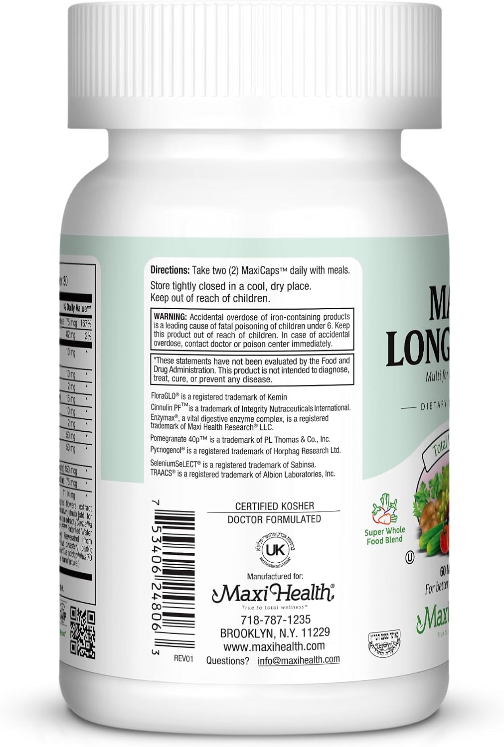 Multivitamin 50 Plus – Daily Multivitamin for Women Over 50 with Vitamin B12, A, D, C, Zinc, Magnesium & More – Energy, Immune & Heart Support – Non-GM (60 Tablets) - görsel 5