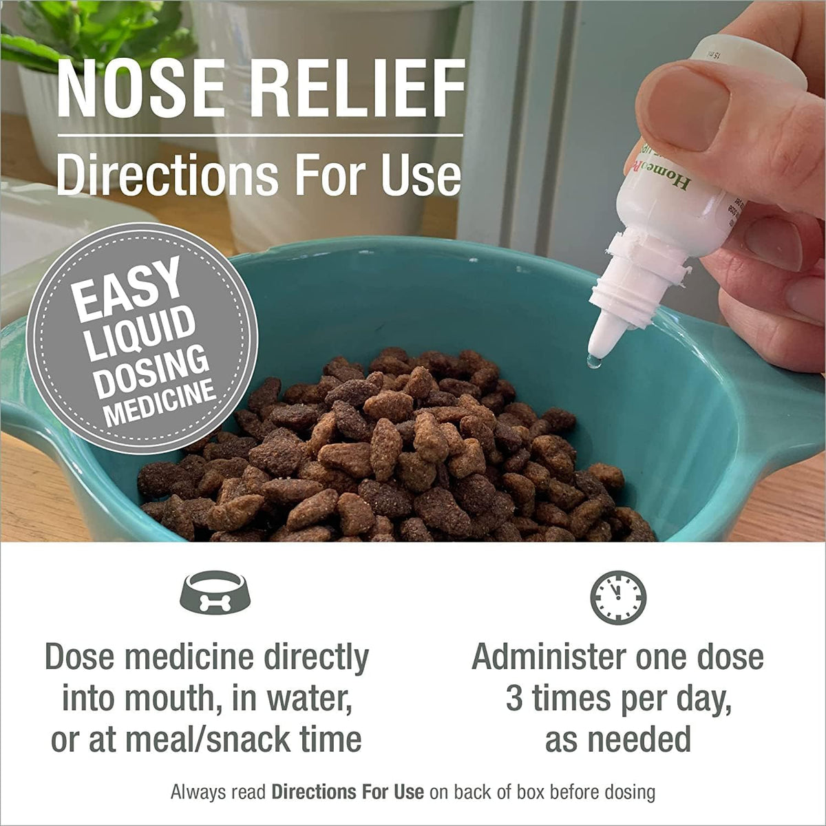 Dog Homeopet Nose Relief - Homeopathic Nasal Support for Dogs, Cats & More (15 ml) - görsel 6