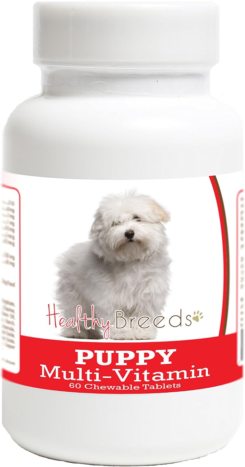 Healthy Breeds Coton de Tulear Puppy Dog Multivitamin Tablets 60 Count - görsel 1