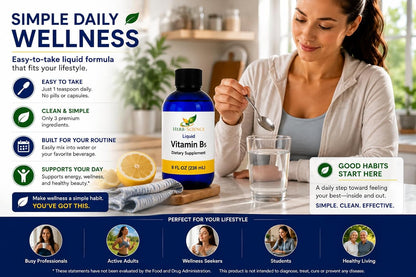 Liquid Vitamin B5 – 192 Servings – High Absorption Pantothenic Acid for Energy, Mood & Nerve Support – Vegan Non-GMO Alcohol Free – 236 ml