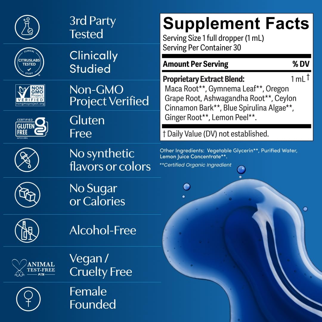 Apothékary Blue Burn Herbal Supplement Liquid Drops - Metabolism & Weight Management Support - 30 ml (30 Servings) - görsel 6