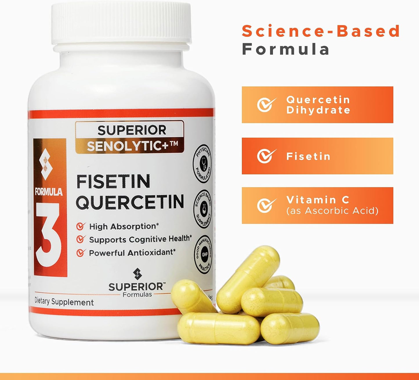 Superior SENOLYTIC+ | Fisetin-Quercetin Complex | Liposomal Delivery | Physician-Formulated - görsel 6