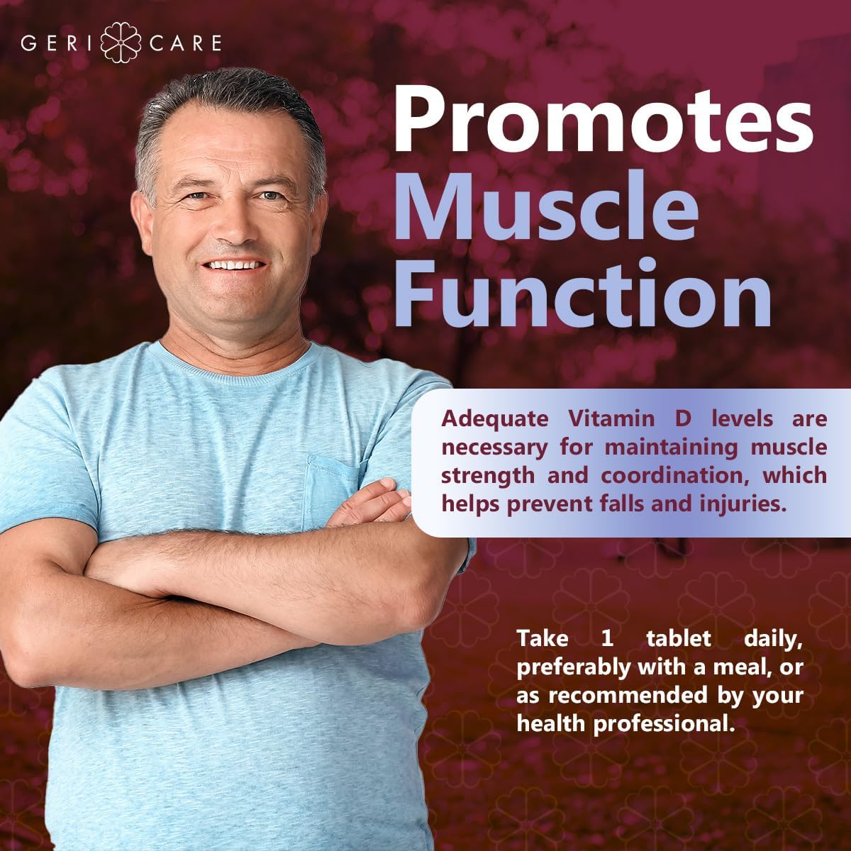 GeriCare Vitamin D-3 25 mcg (1,000 IU) – Supports Normal Bones, Immune System & Muscle Function – 200 Tablets - görsel 6
