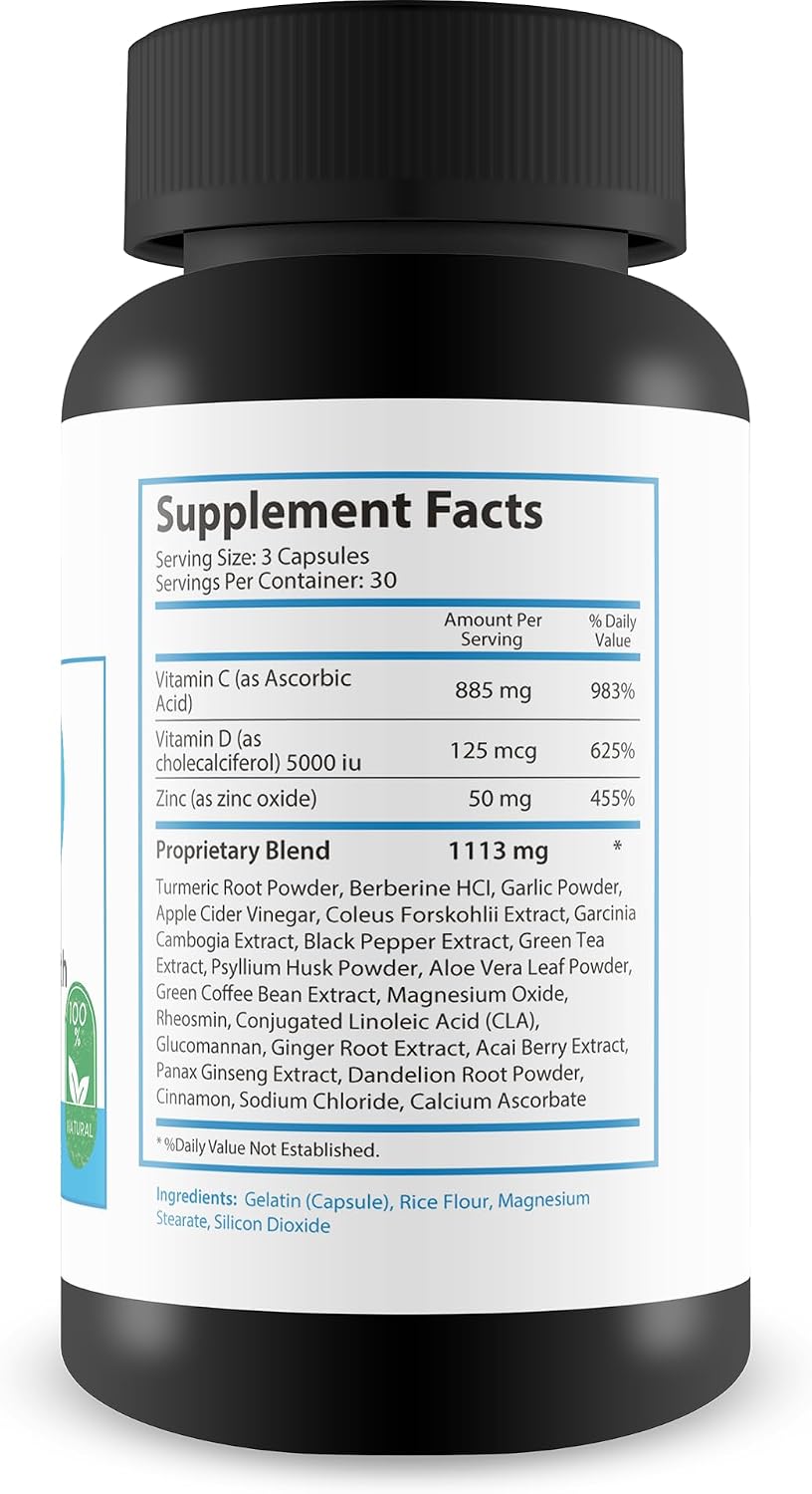 CDZ Supplement – Vitamin C, D, Zinc Plus Herbs – Circulatory Health Support - görsel 2