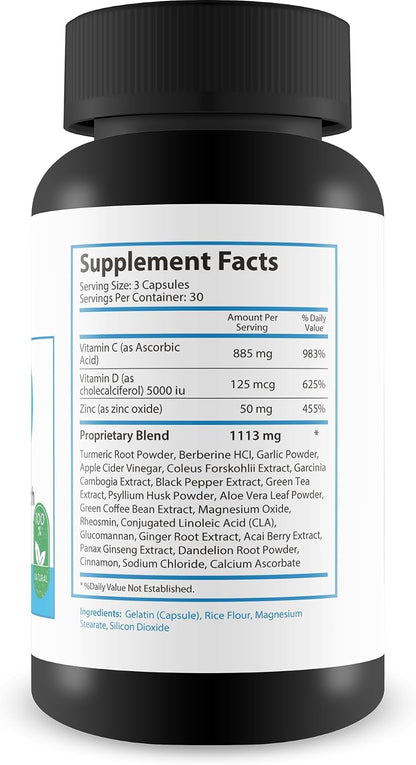 CDZ Supplement – Vitamin C, D, Zinc Plus Herbs – Circulatory Health Support