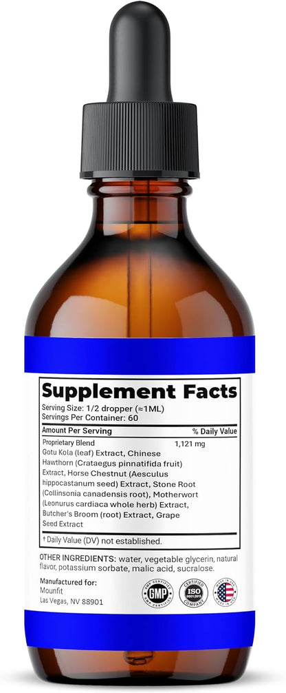(5 Pack) Mounfit Drops, All Natural Formula, Mounfit Liquid Supplement Maximum Strength, Official Vitamin Extract for Men and Women
