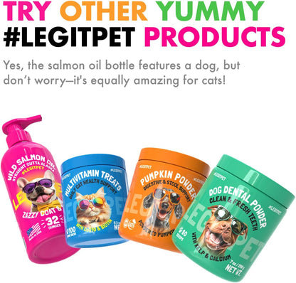 LEGITPET Omega-3 Alaskan Salmon Oil Chews – Healthy Skin and Coat: Omega-3s help maintain a healthy skin barrier, – Image 9
