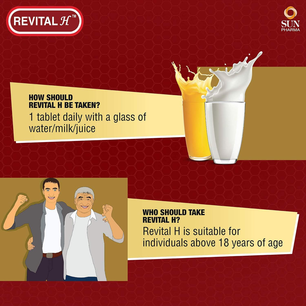 Revital H for Men Multivitamin with Natural Ginseng - 60 Capsules - görsel 4
