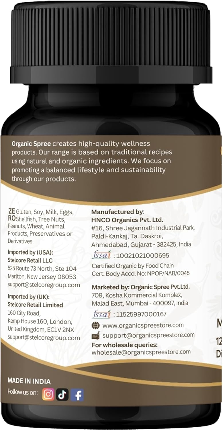 ORGANIC SPREE Mucuna Tablets - Organic Mucuna Supplement, 120 Tablets (Pack of 3) - görsel 7