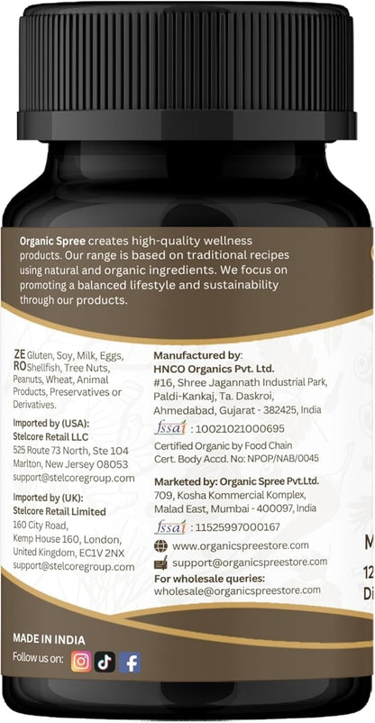 ORGANIC SPREE Mucuna Tablets - Organic Mucuna Supplement, 120 Tablets (Pack of 3)