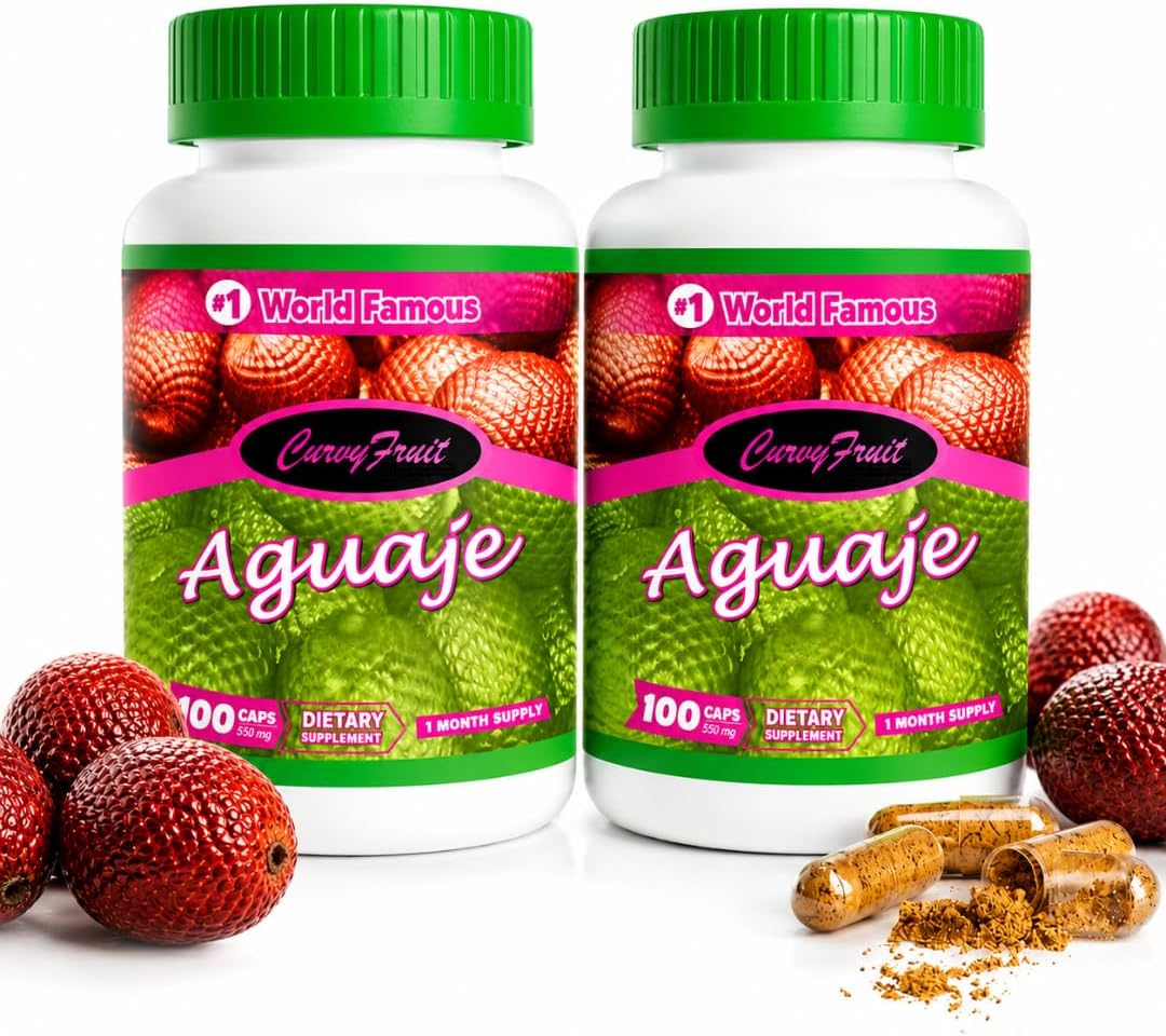 Bigger Hips & Bum – Aguaje Capsules for Women 2 Pack (2 Month Supply) – Natural Oestrogen Support – CurvyFruit Original - görsel 1