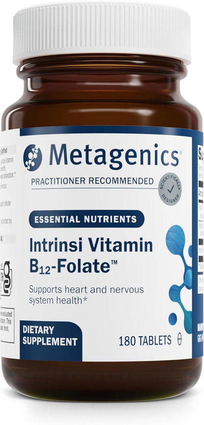 Metagenics Intrinsi Vitamin B12-Folate - with Methylcobalamin, L-5-MTHF & Intrinsic Factor - 180 Tablets