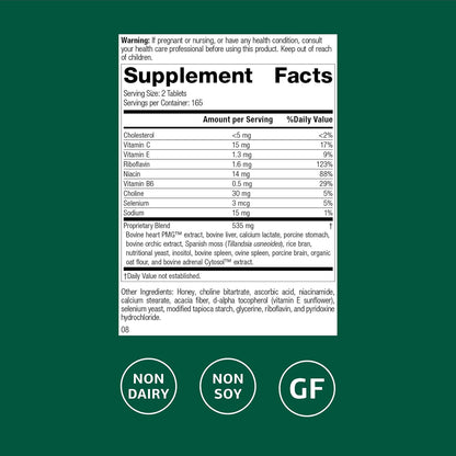 Standard Process Cardio-Plus GF - Heart and Cardiovascular Support - 330 Tablets