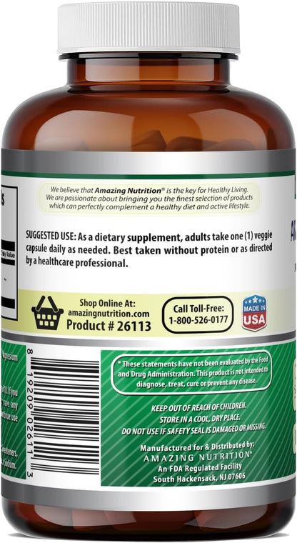 Amazing Formulae GABA 750mg Food Supplement, 300 Veggie Capsules