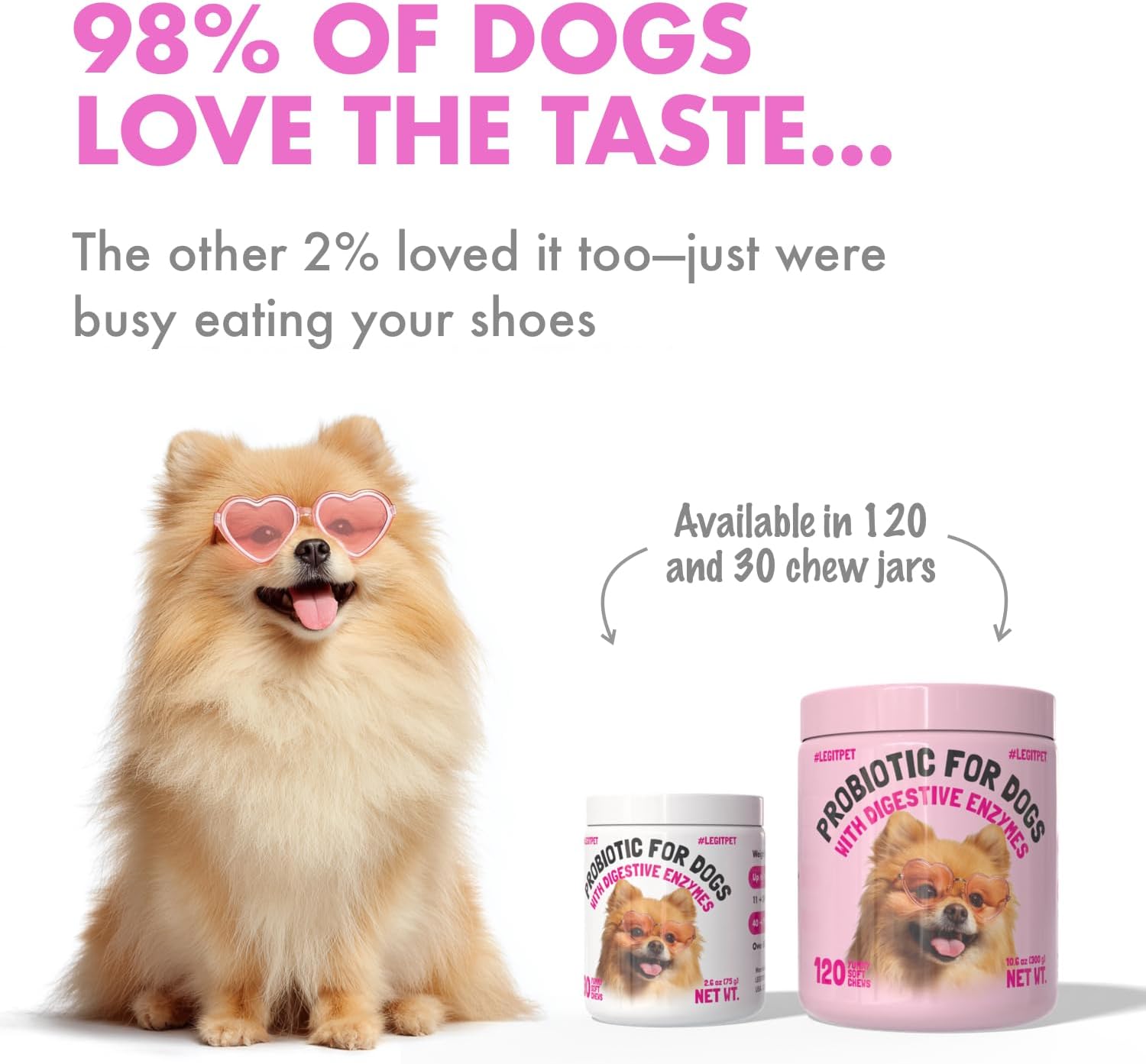 LEGITPET Probiotics for Dogs - Digestive Enzymes & Prebiotics - 30 Soft Chews - görsel 3