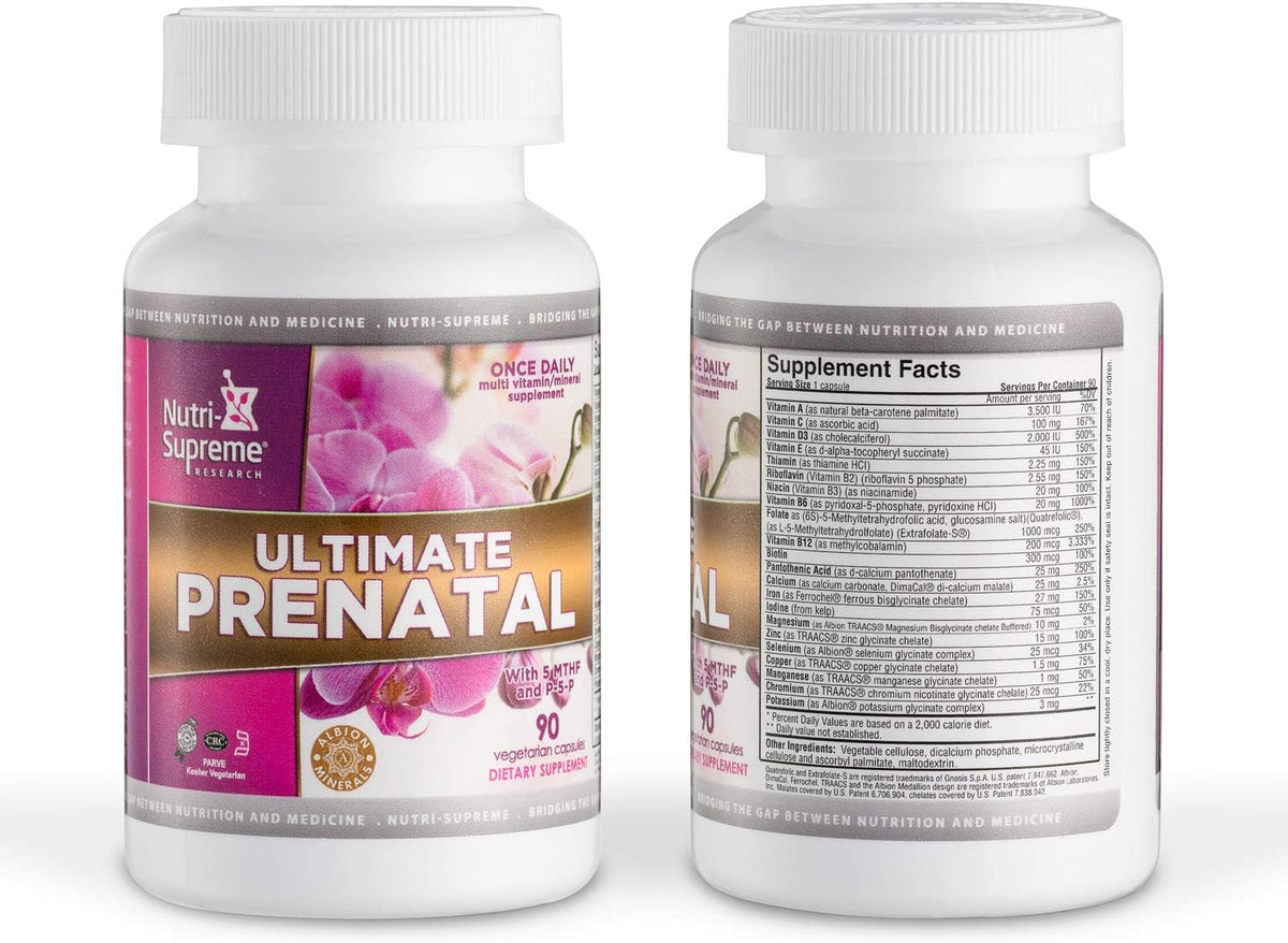 Nutri Supreme Ultimate Prenatal Vitamins, 90 Veggie Capsules - görsel 6