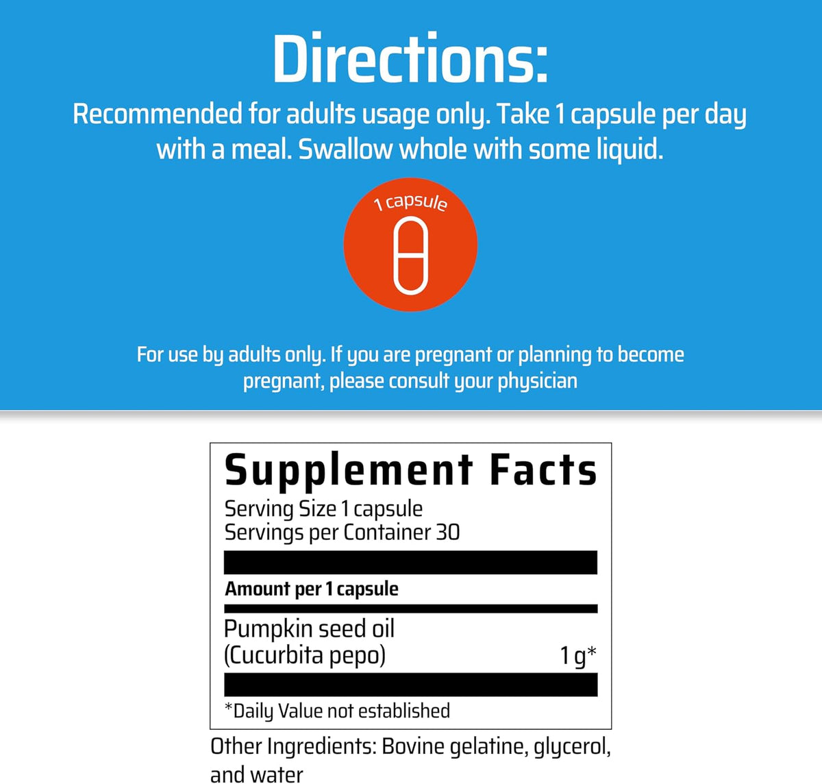 Sanhelios Curbita Bladder Caps - Pumpkin Seed Oil 1000mg, 60 Capsules (Pack of 2) - görsel 4