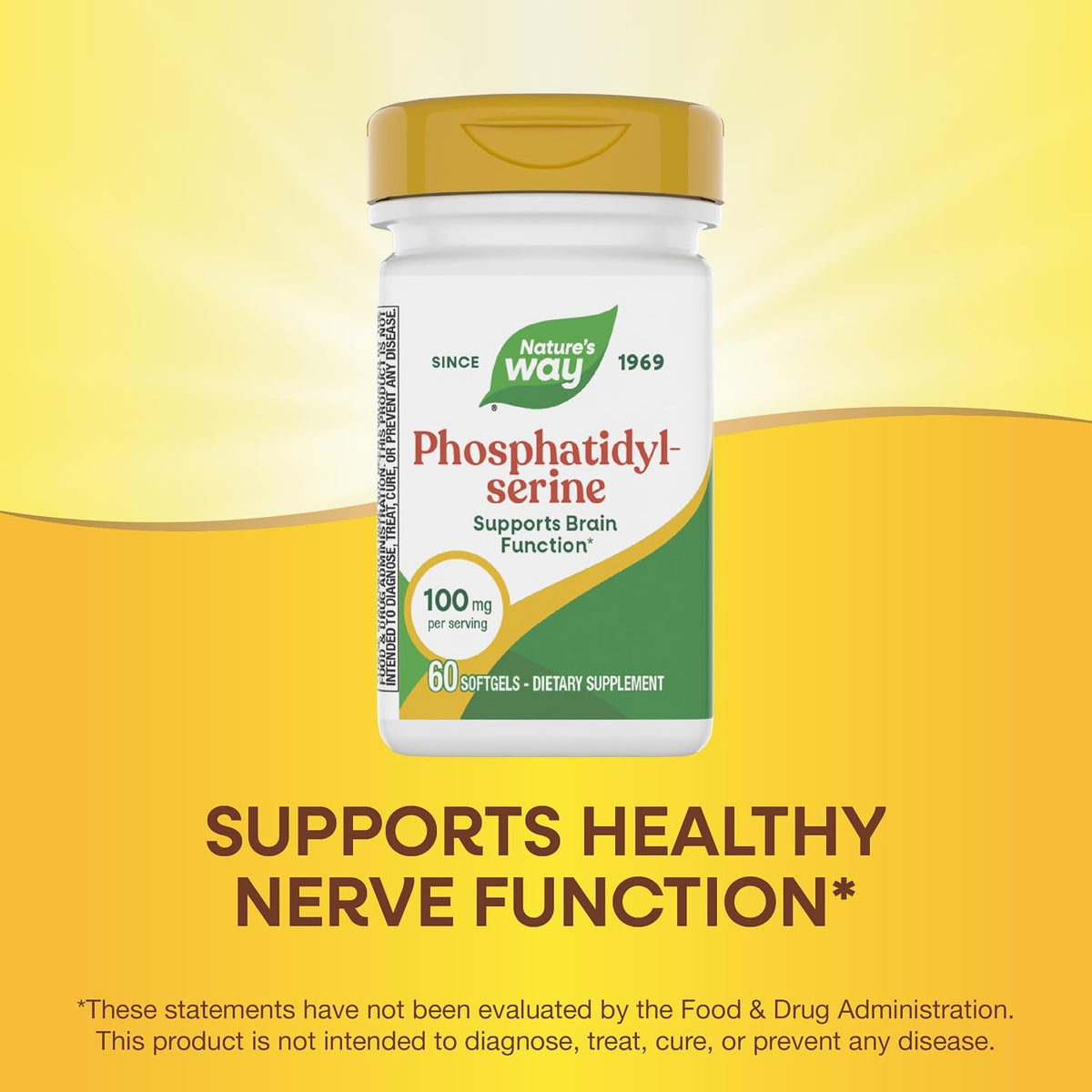 Nature's Way Phosphatidylserine, 100 mg, 60 Softgels - görsel 4