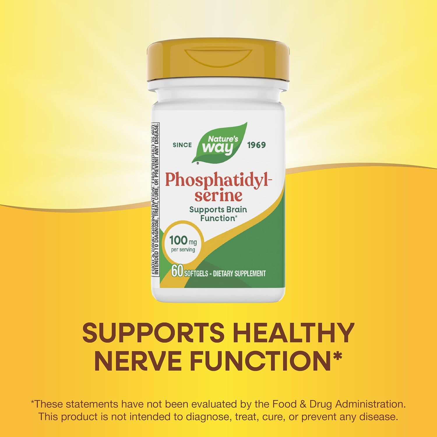 Nature's Way Phosphatidylserine, 100 mg, 60 Softgels - görsel 4
