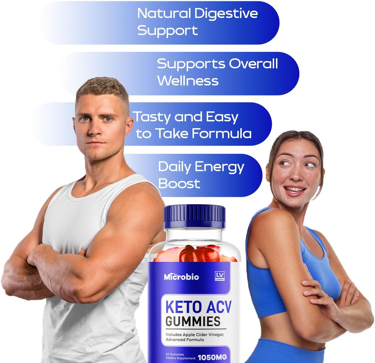 Microbio Keto ACV Gummies - 60 Gummies - görsel 2