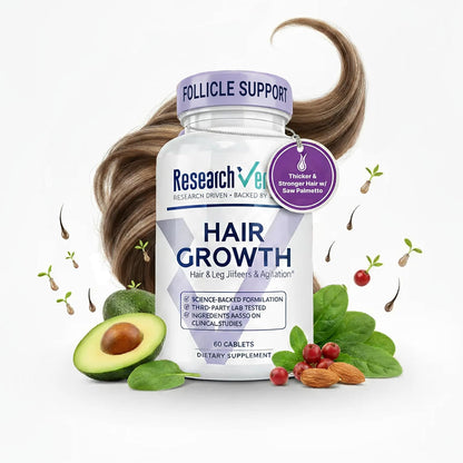 Research Verified Hair Growth Support - with Biotin, DHT Blockers & Vitamins - 180 Capsules
