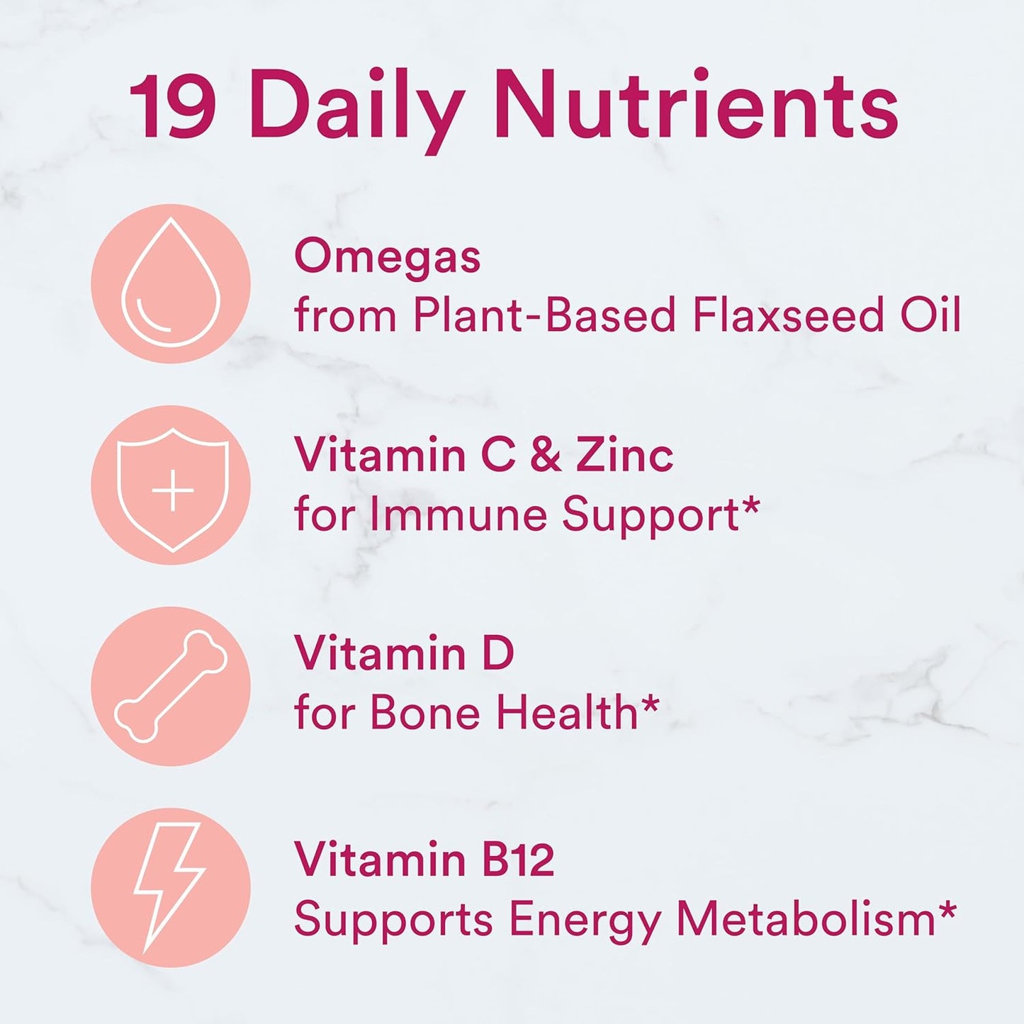 SmartyPants Women's Sugar-Free Multivitamin Gummies with Omega-3, 60 Gummies - görsel 4