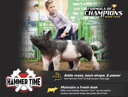 Hammer Time Nutritional Supplement for Show Pigs, 11.3 kg Bucket