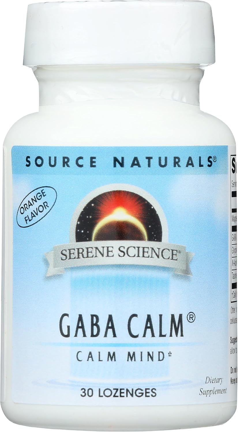 Source Naturals Serene Science GABA 125 mg Orange Flavoured Lozenges - 30 Count - görsel 4
