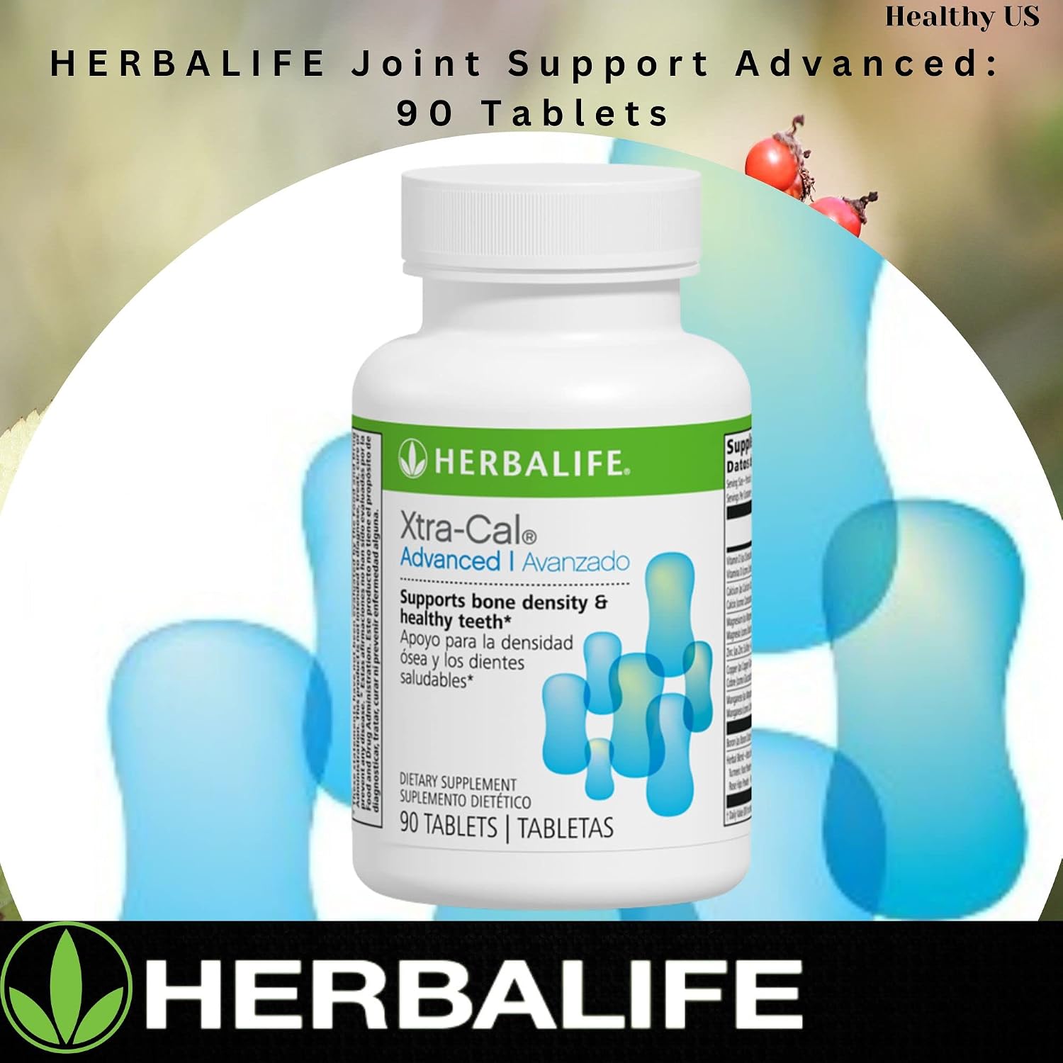 Herbalife Xtra-Cal Advanced: Calcium Tablets with Vitamin D and Minerals (90 Tablets) - görsel 2