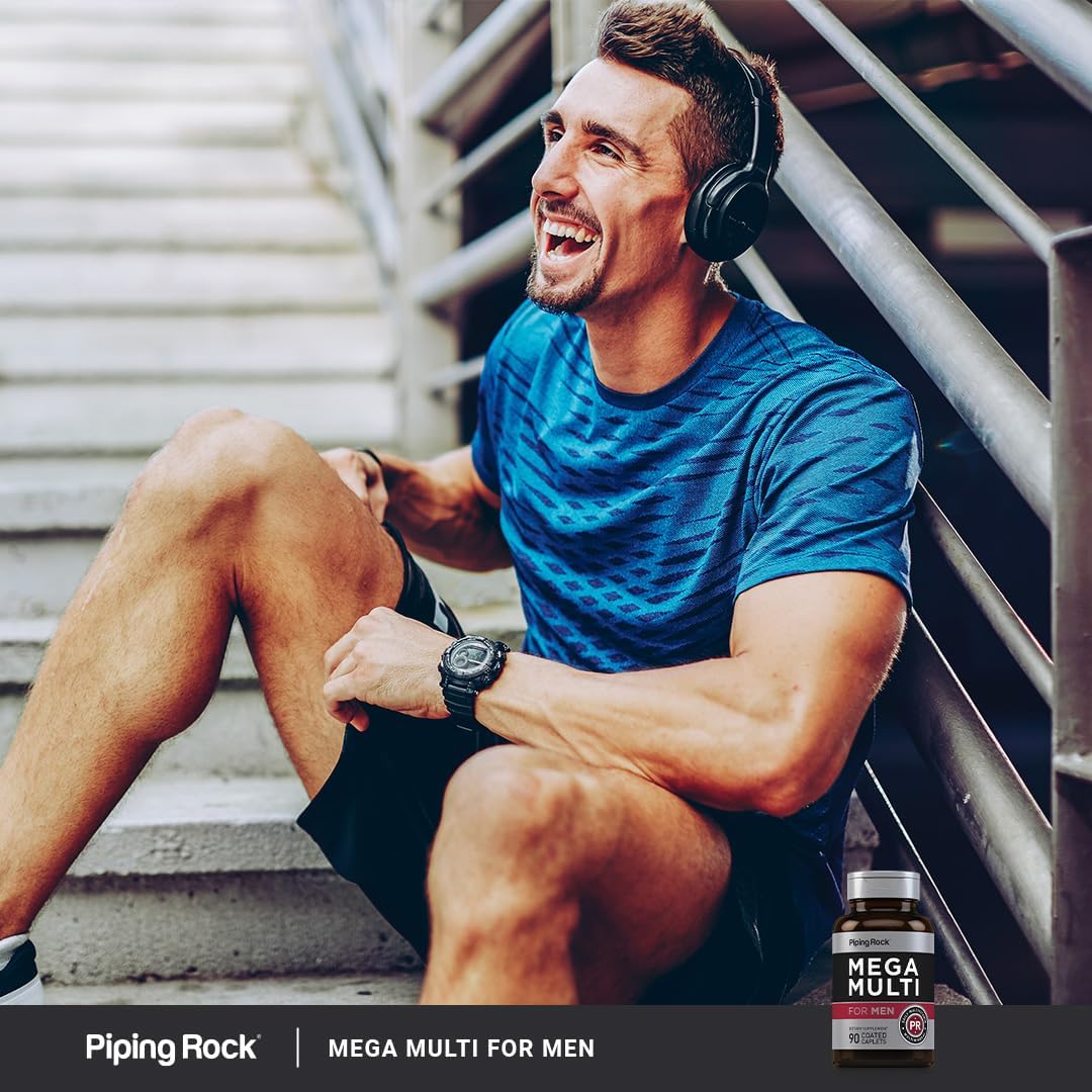 Piping Rock Men's Multivitamin – 90 Caplets - görsel 6