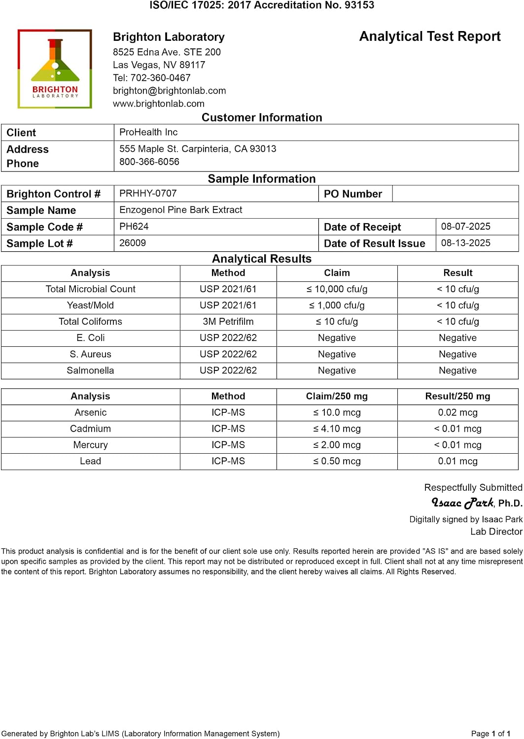 ProHealth Enzogenol Pine Bark Extract | 60 Capsules - görsel 4