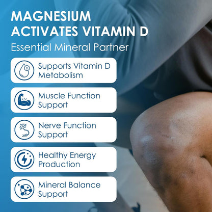 NATURE TARGET Vitamin D3 K2 with Calcium & Magnesium - 6-in-1 Complex for Bone, Heart and Immune Support