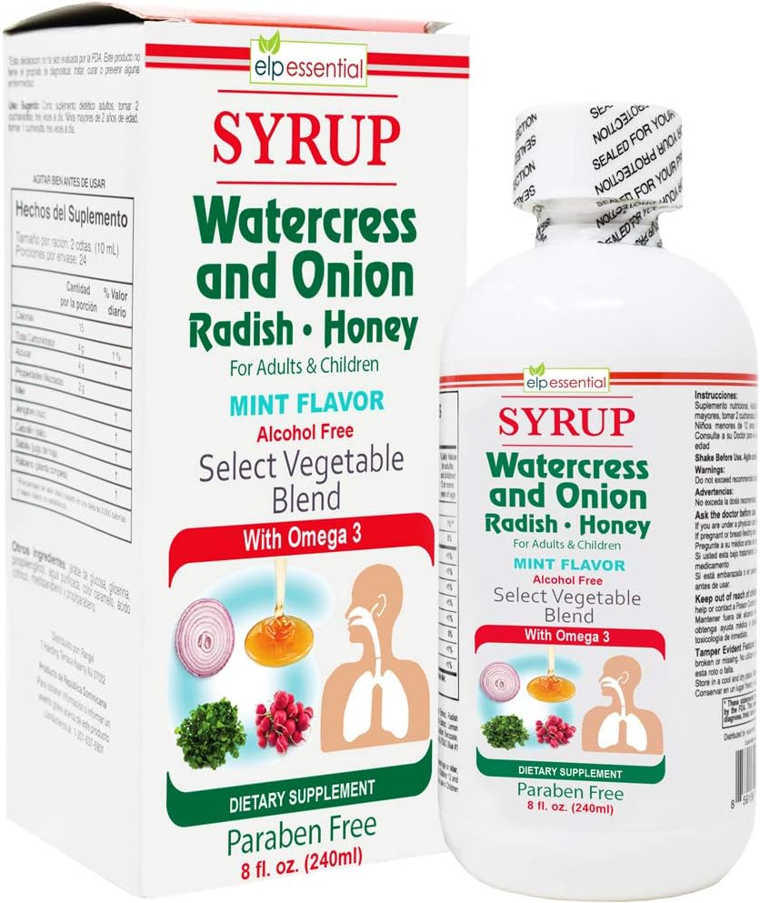 Watercress, Onion and Radish Honey Syrup with Omega 3 - 240 ml - görsel 1