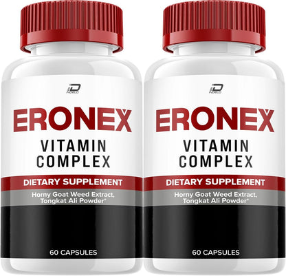 Eronex for Men Capsules - Vitamin Complex Supplements - Official Formula (2 Pack, 120 Capsules)