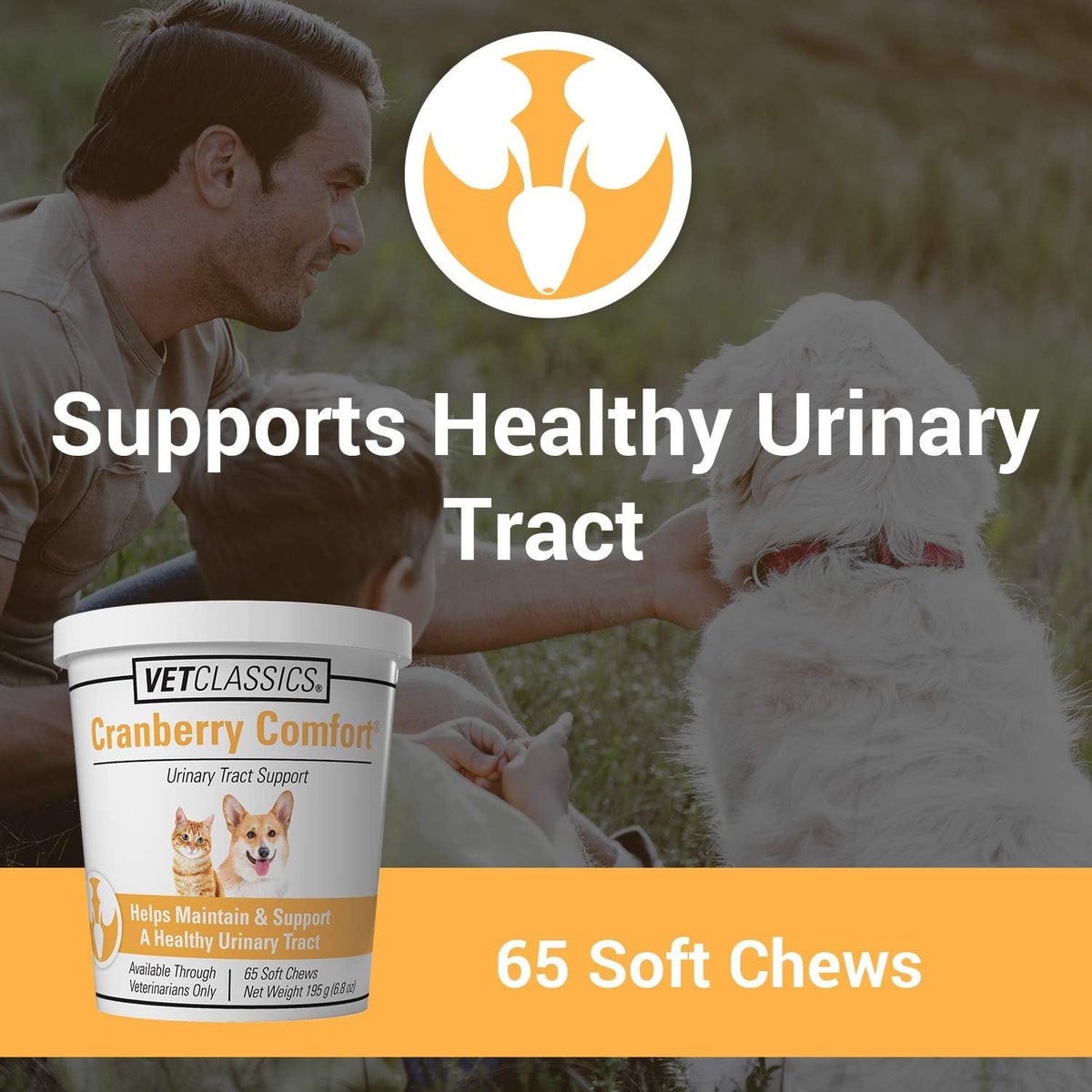 Vet Classics Cranberry Comfort Urinary Tract Pet Supplement for Dogs and Cats – 65 Soft Chews - görsel 2