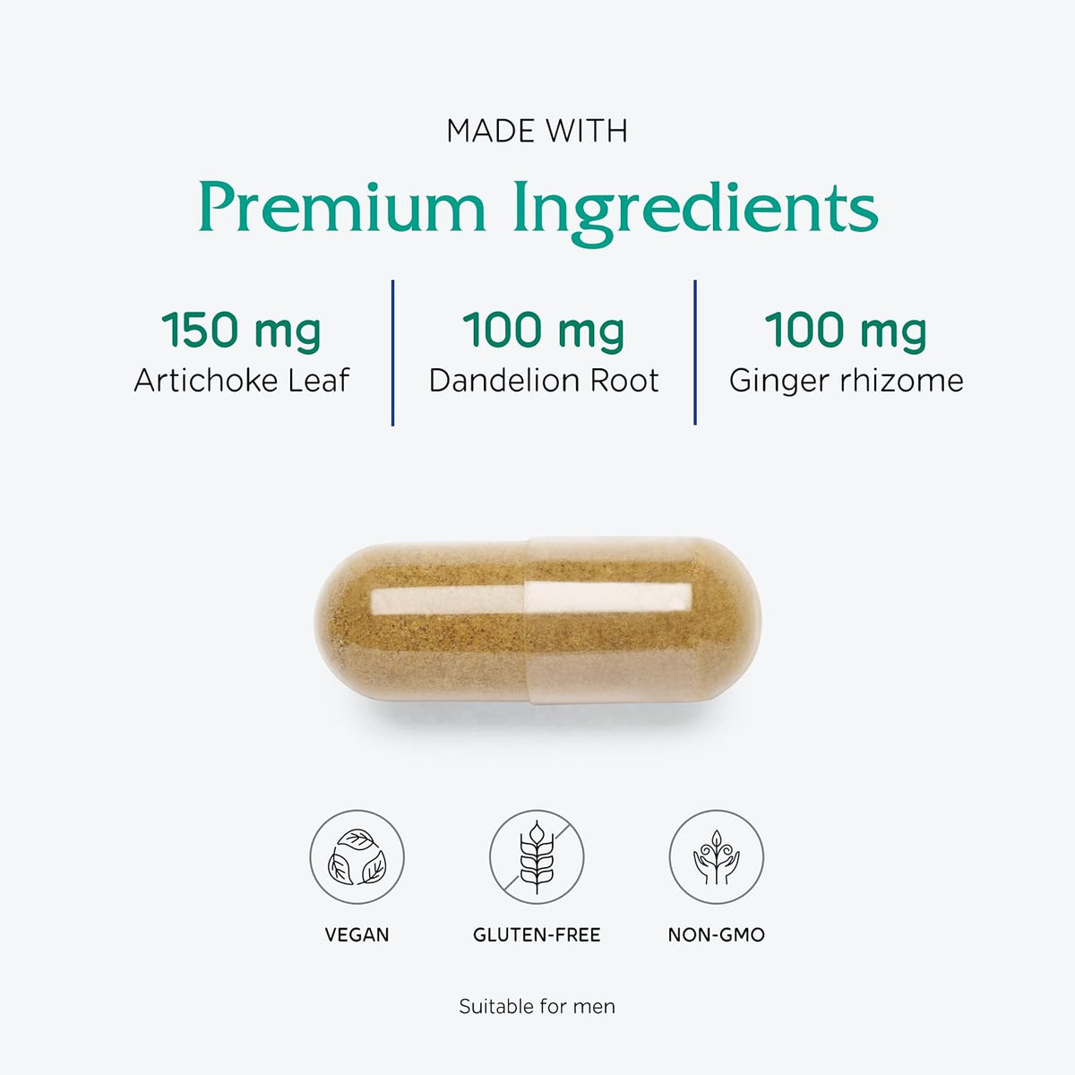 Vitanica Bitters Extra - Digestive Support Supplement with Dandelion Root & Plant-Based Enzymes (30 Capsules) - görsel 4