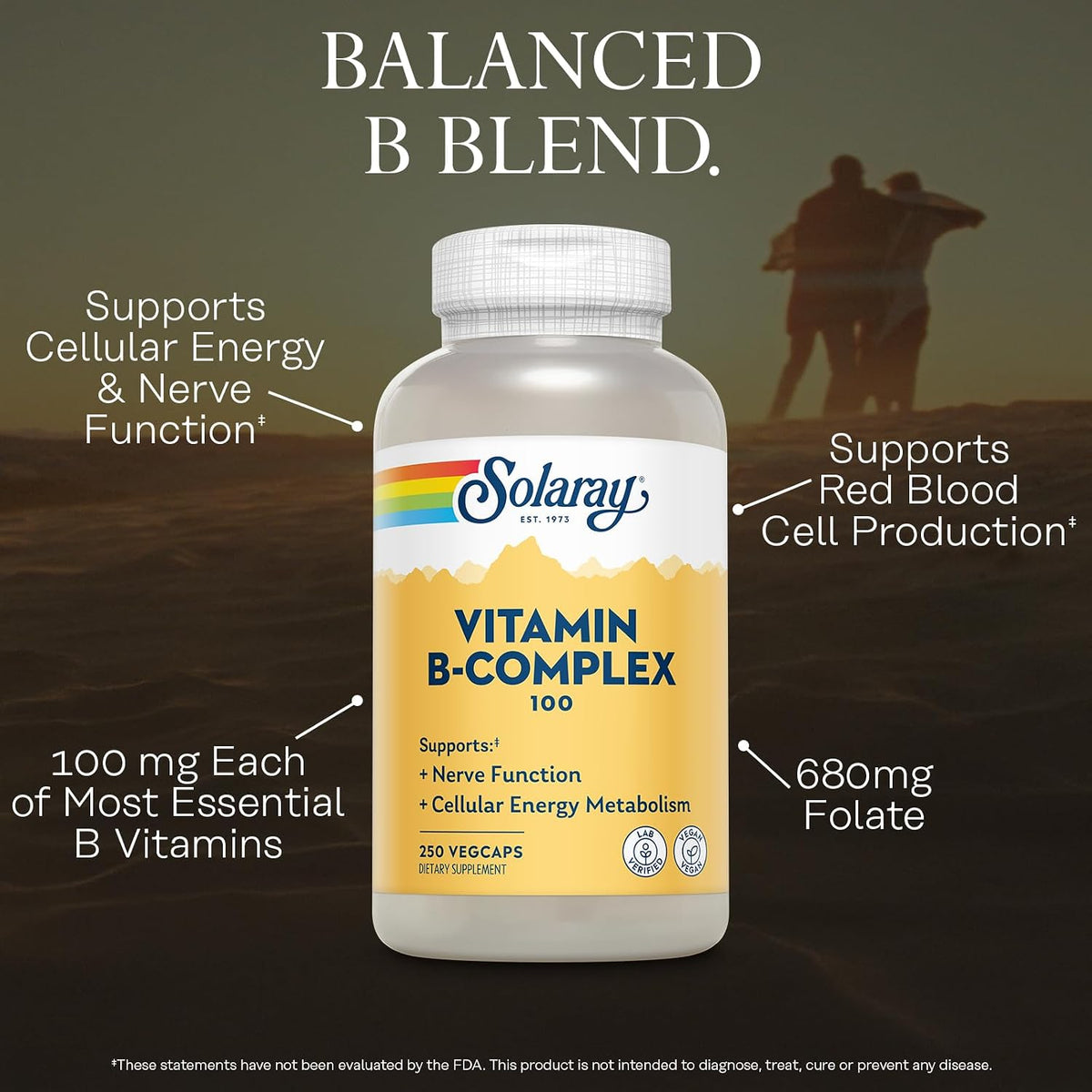 Solaray B-Complex 100 - 250 Capsules - görsel 3